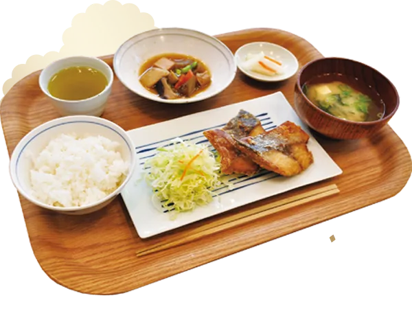 佐世保魚市場の食堂の日替わり定食